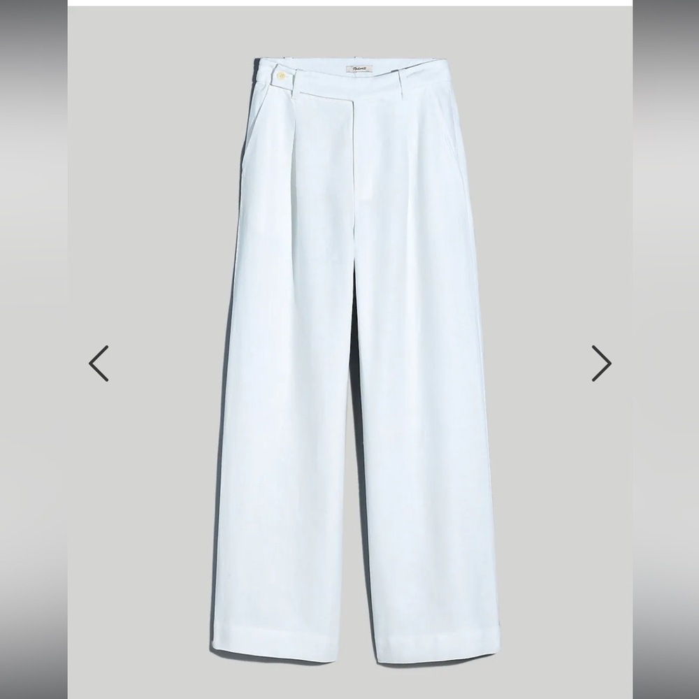 Madewell. The Harlow Wide-Leg Pant in 100% Linen. Size 8. VGUC